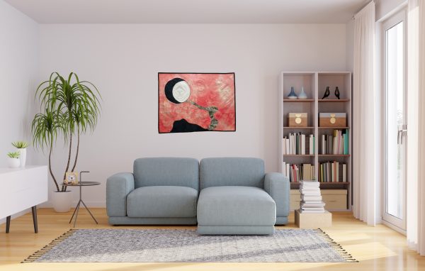 JUDD Jean Blue Moon Rising shown in a residential setting.