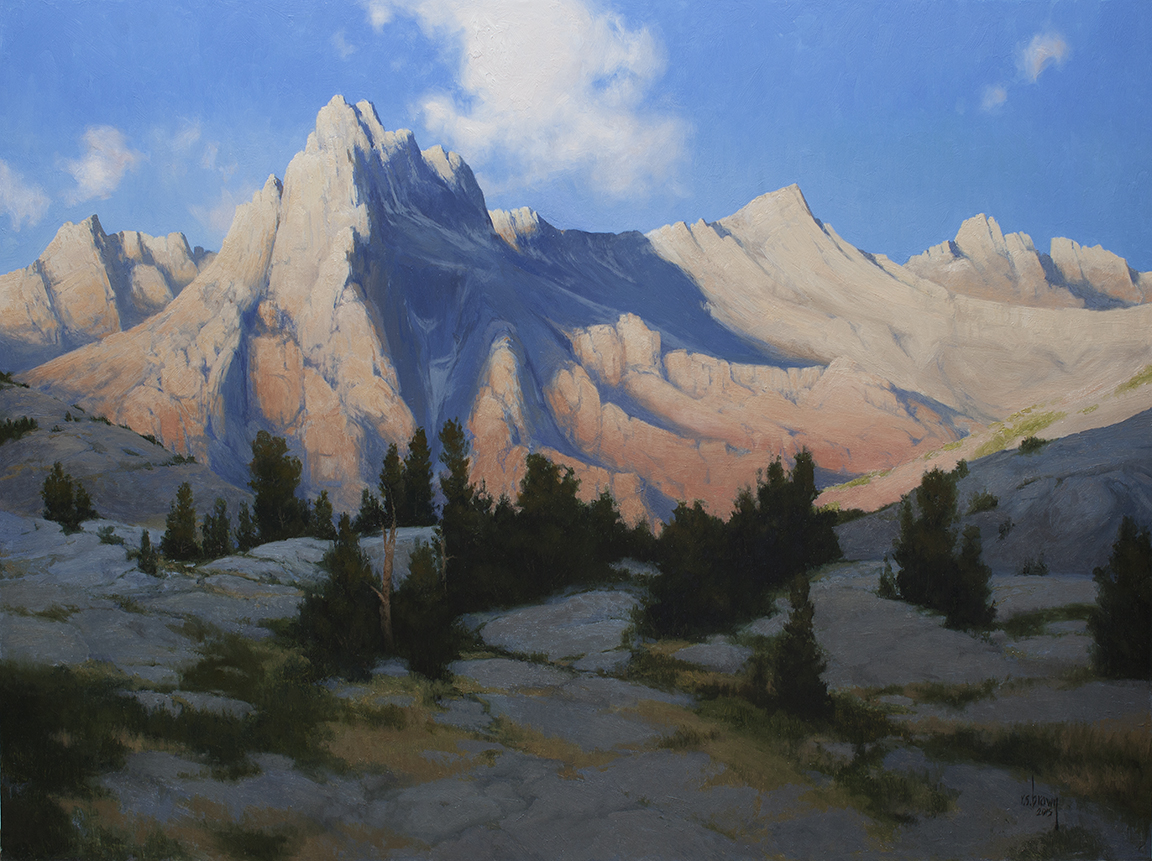 Sunrise Over Cathedral Peak.36x48.small