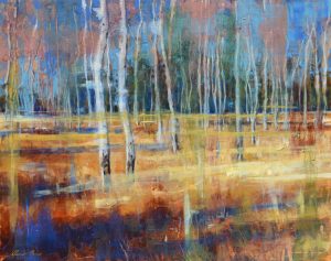 758 DANCING IN THE MEADOW FLAGSTAFF OIL ON CANVAS 2020 22X28 3,700.00