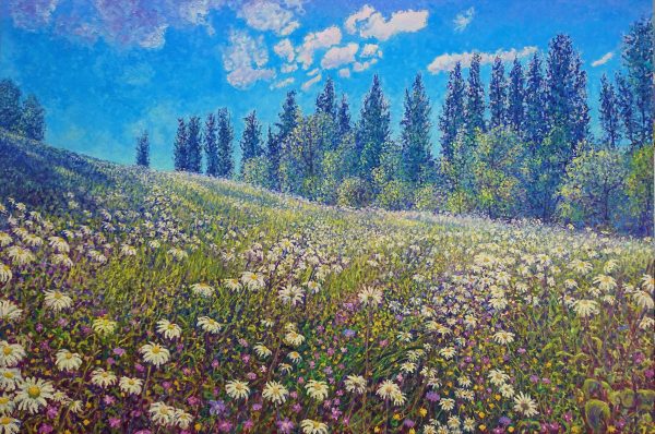 14. Wild Flowers, Botanical Garden of Oslo, oil on linen, 80x120cm