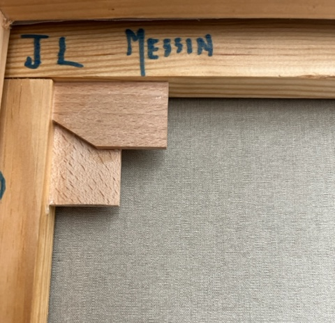 JL Messin wood frame signed by artist
