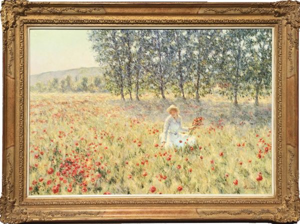 Woman Picking Flowers Van Dijk