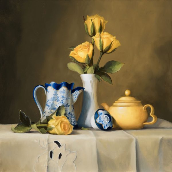 Tribastone Patricia Afternoon Tea 20x20 Oil on Linen board