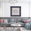 JUDD Jean Hummingbirds in Flowers installed in Interior design setting.