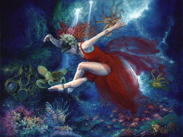 AlexandraManukyan 'To Live a Life Beneath',48'x36', oil on Belgian linen