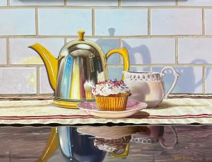 Afternoon Tea Oil on panel 18 x 24