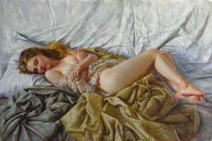Morning nap,2021,Oil on canvas,75x110cm